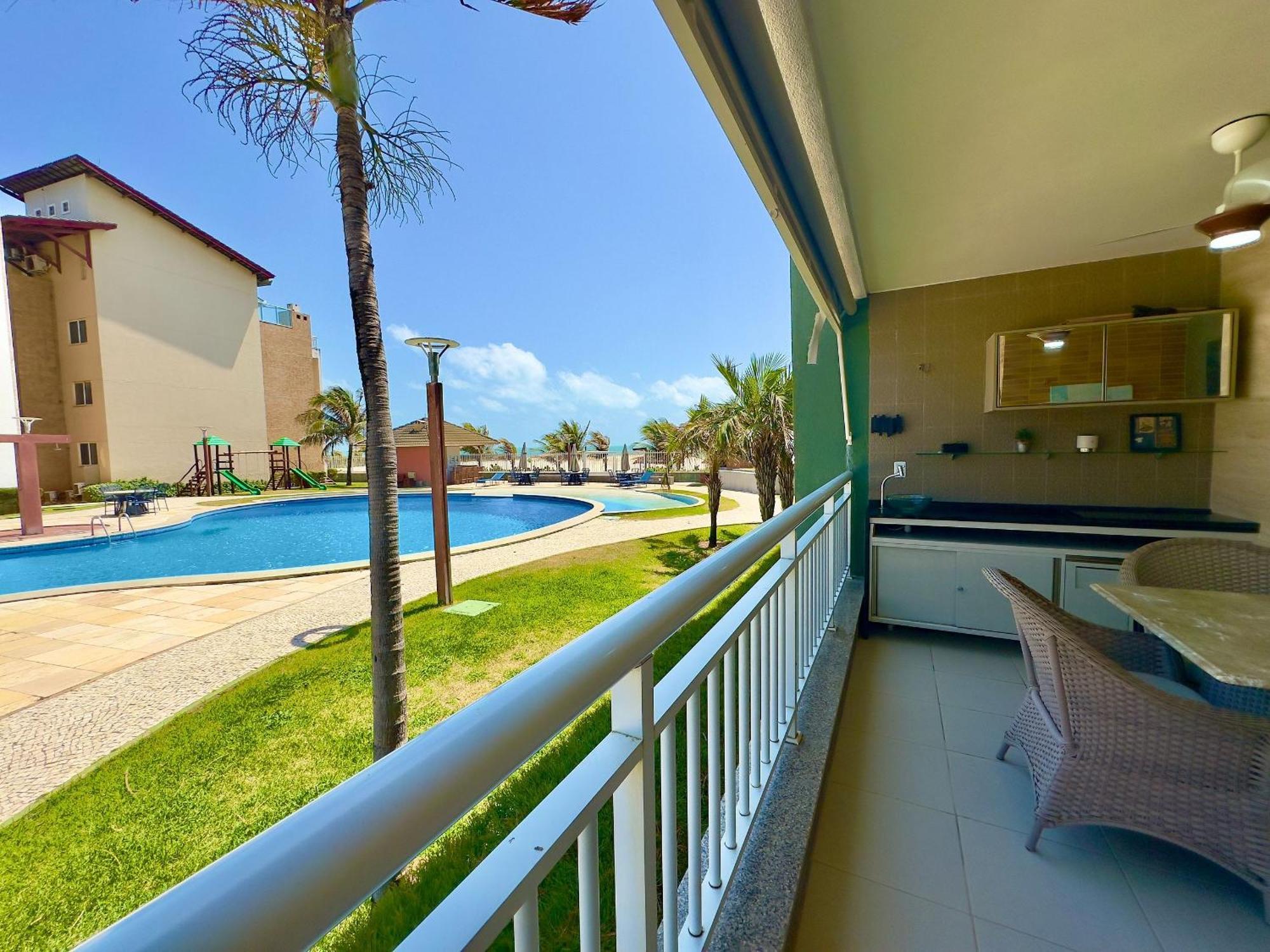 Terramaris - Aptos Vista Mar, Pe Na Areia, Vizinho Ao B Park Акирас Экстерьер фото